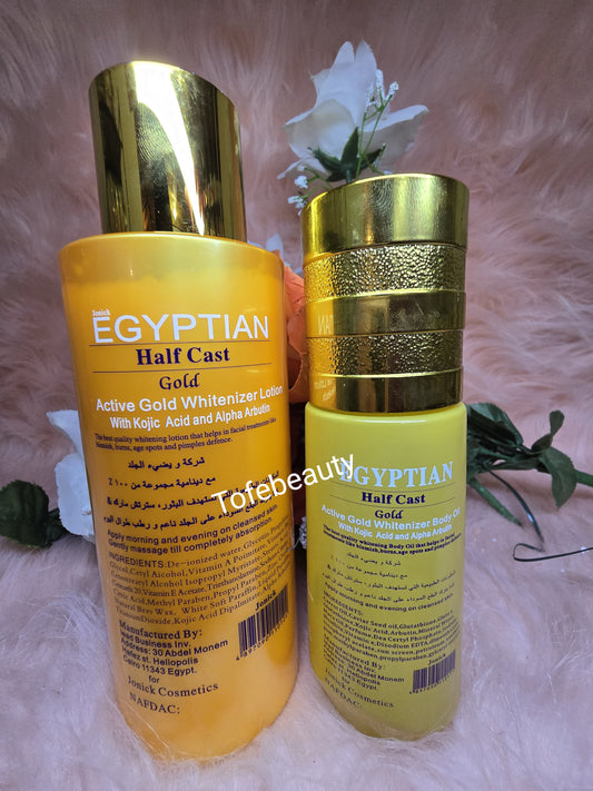 💯 Authentic 3 in 1 Egyptian gold Lotion, Serum.