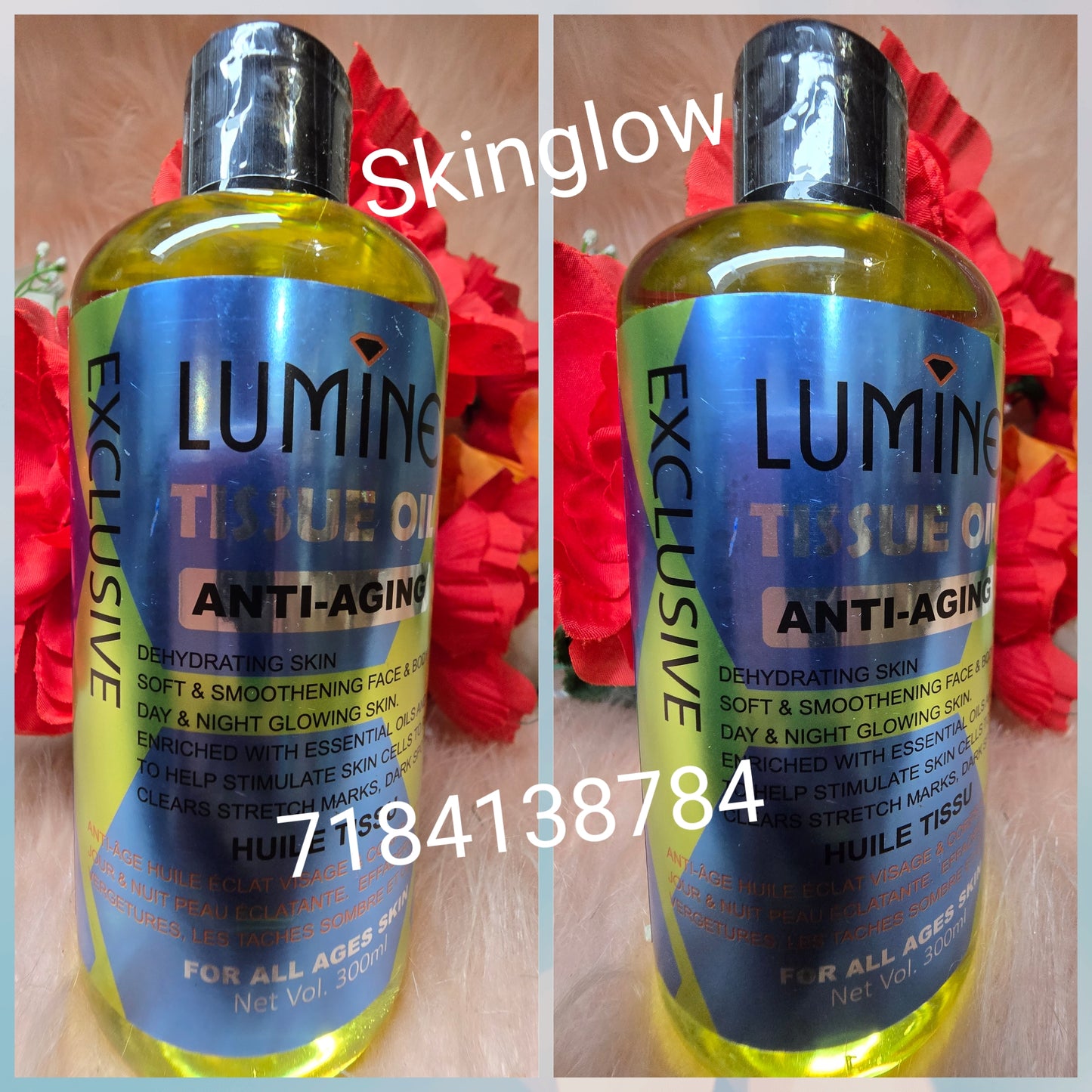 💯 Authentic  Lumine Body Tissue, Anti Aging Oil, Stretch Marks, Spot & Scars 400ml X 1